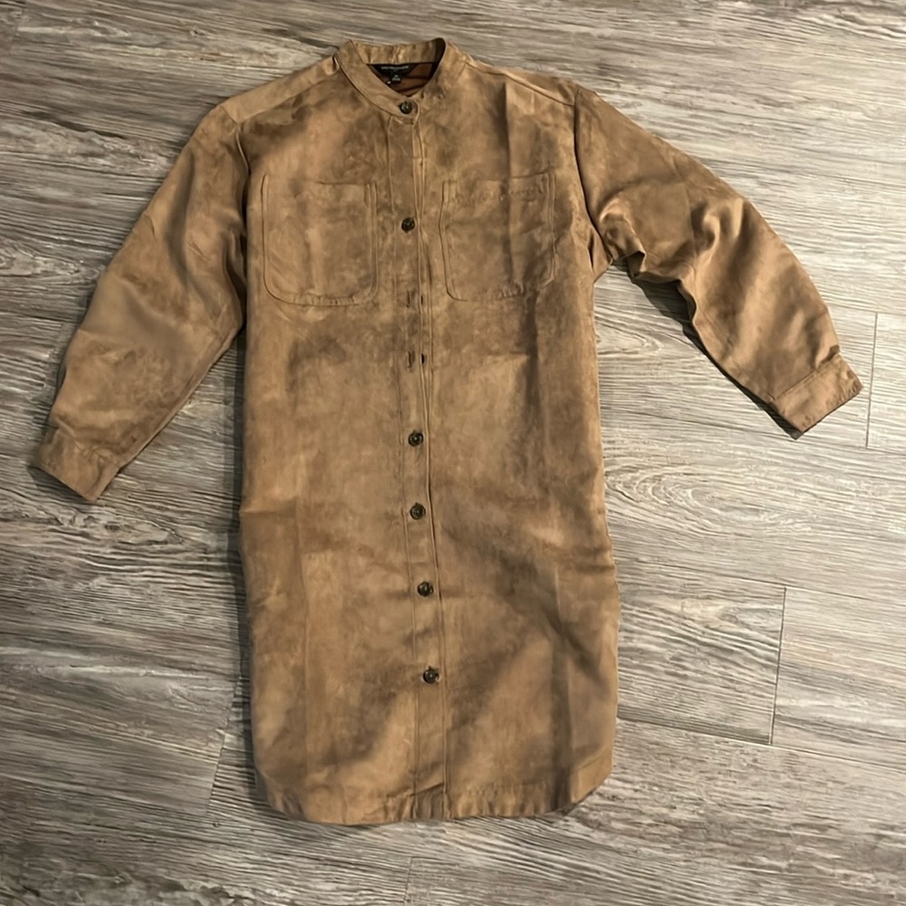 Banana Republic Tan Long Sleeve Dress